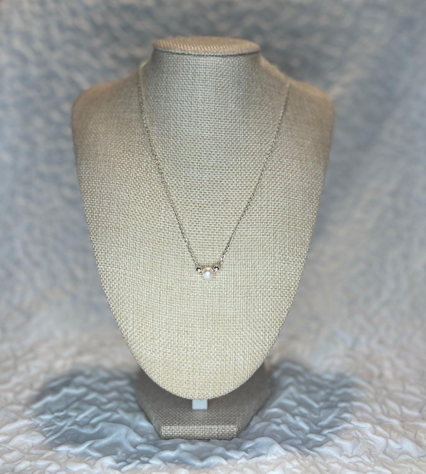 Dainty Single Pearl Necklace